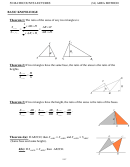 Area Method Geometry Worksheet With Answers