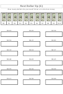 Next Dollar Up Money Worksheet With Answers