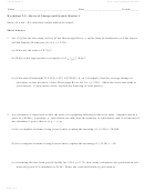 Worksheet 2.5 - Rates Of Change And Particle Motion I Worksheet