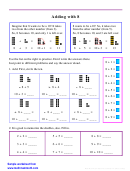 Adding With 8 Worksheet