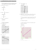 Graphing Equations In Slope-intercept Form Worksheet With Answer Key