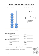 Place Value - Tens And Unist Worksheet