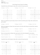 Point-Slope Form Practice Problems Worksheet Printable pdf