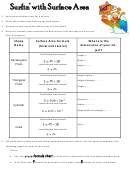 Surfin' With Surface Area Worksheet With Answers