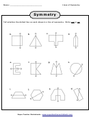 Symmetry Worksheet With Answers Printable pdf