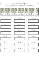 Next Dollar Up Money Worksheet With Answers Printable pdf