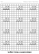 Multiplying 2-digit By 2-digit Numbers Worksheet With Answers