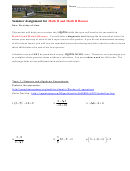 Numeric And Algebraic Expressions And Solving Equations Worksheet