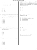 Sat Math Easy Practice Worksheet With Answer Key Printable Pdf Download