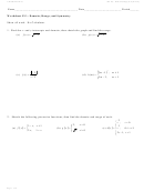 Domain, Range, And Symmetry Worksheet - Calculus Maximus