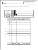 Favorite Subject Tally Chart Worksheet Printable pdf