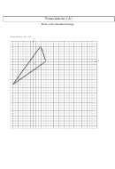 Triangles Translations Worksheets With Answer Keys
