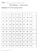 Counting By 10s Math Worksheet Printable pdf