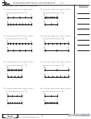 Finding Equivalent Fractions With A Numberline Worksheet With Answer Key