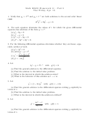 Homework Equation Worksheet