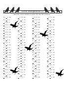 Raven Multiplication Worksheet With Answers Printable pdf