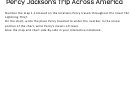 Percy Jackson's Trip Across America Geography Worksheet With Answer Key