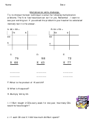 Multiplication Skills Challenge Worksheet Printable pdf