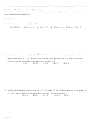 Worksheet 3.7 - Linearization & Differentials Math Worksheet