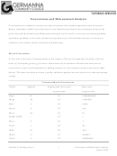 Conversions And Dimensional Analysis Worksheet With Answer Key - Germanna Community College