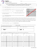 Functions And Linear Modeling Worksheet With Answer Key