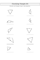 Classifying Triangles Worksheet With Answer Key Printable pdf