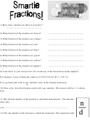 Smartie Fractions Counting Activity Sheet