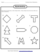 Drawing Lines Of Symmetry Worksheet With Answers