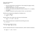 Polynomial Worksheet Printable pdf