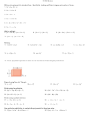 Polynomial In Standard Form Worksheet
