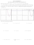 Solving Quadratic Equations Graphically Worksheet