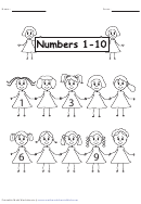 1 To 10 Counting Math Worksheet With Answer Key