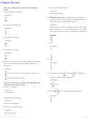 Fraction In Simplest Form And Measurement Math Worksheet With Answer Key
