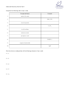 Advanced Chemistry Practice Test Worksheet With Answer Key