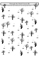 Through The Dark Forest Single Digit Addition Worksheet With Answers