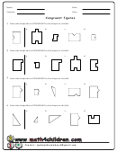 Congruent Shapes Worksheet With Answers