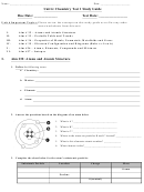 Chemistry Worksheet - Unit 6, Manhasset Public Schools