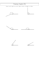 Naming Angles Worksheet With Answers