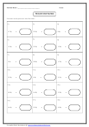 Percent Into Fraction Convertation Worksheet With Answer Key