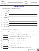 Expanded Notation Worksheet With Answer Key