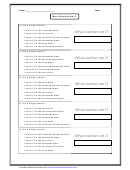 Mystery-Numbers Worksheet With Answer Key Printable pdf