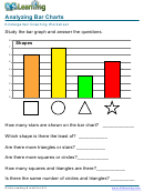 Analyzing Bar Charts Easy Math Kindergarten Worksheet Printable pdf