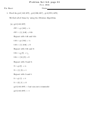 Problem Set Worksheet Printable pdf