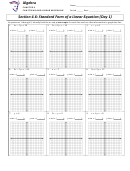 Standard Form Of A Linear Equation Worksheet With Answer Key