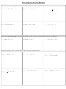 Point-slope Form Worksheet With Answers