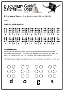 Cave Of Codes Braille Kids Activity Sheet Printable pdf
