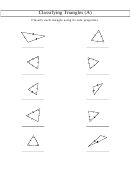 Classifying Triangles Worksheets With Answer Key