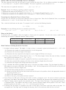 The Vertex (standard) Form Of A Quadratic Worksheet