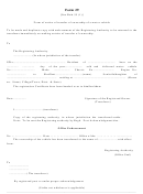 Form 29 - Form Of Notice Of Transfer Of Ownership Of A Motor Vehicle