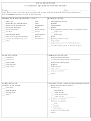Emaa Head Start Classroom Equipment List/inventory Template Printable pdf